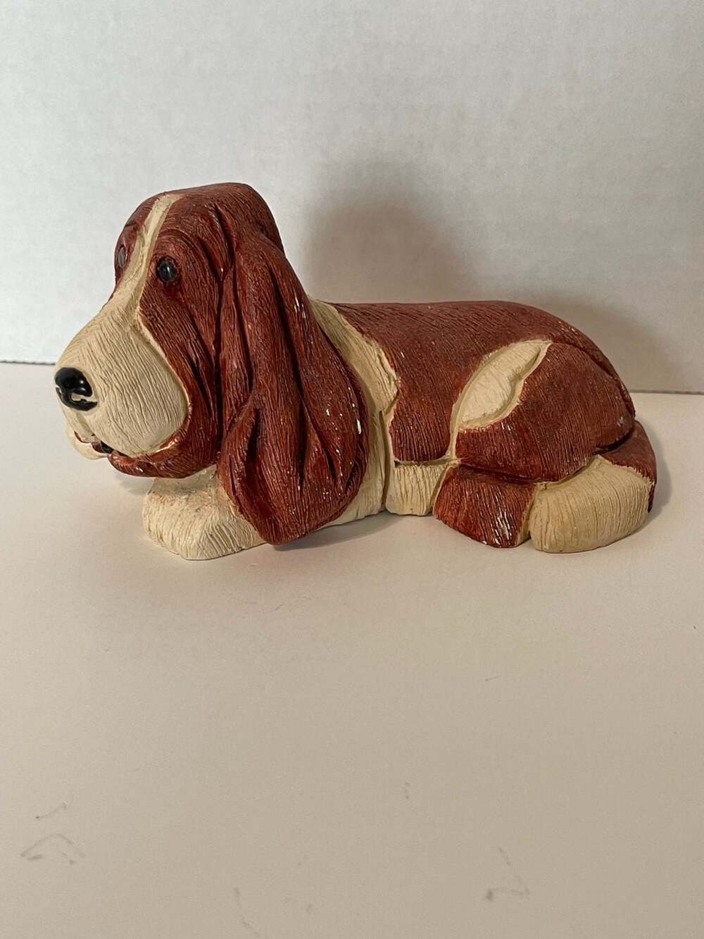 Artesania Rinconada Basset Hound Dog Ceramic Figurine